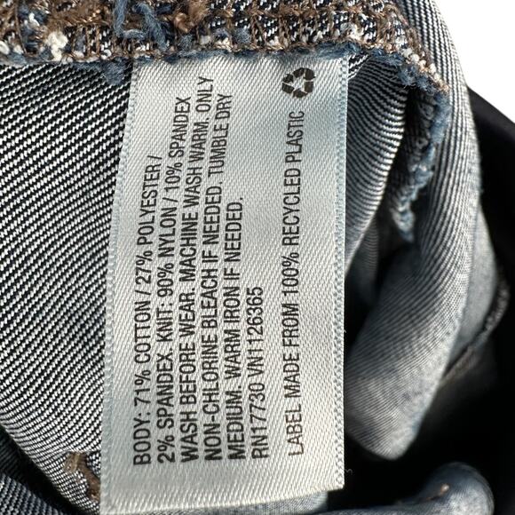 Isabel Maternity Skinny Blue Overbump Panel Dark Wash Maternity Jeans Size 4/27 - Picture 4 of 7